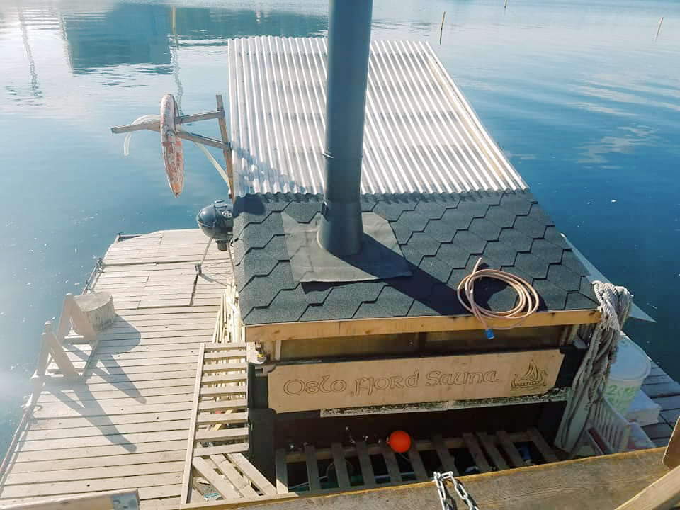 A floating sauna in Oslo
