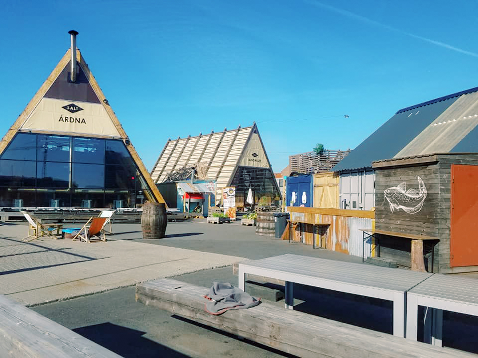 Photo of triangular buildings in Oslo, Norway