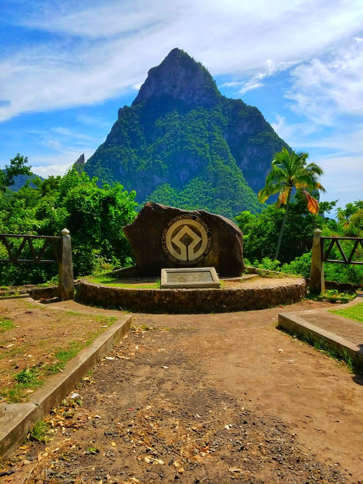 Photo of the Pitons in St Lucia