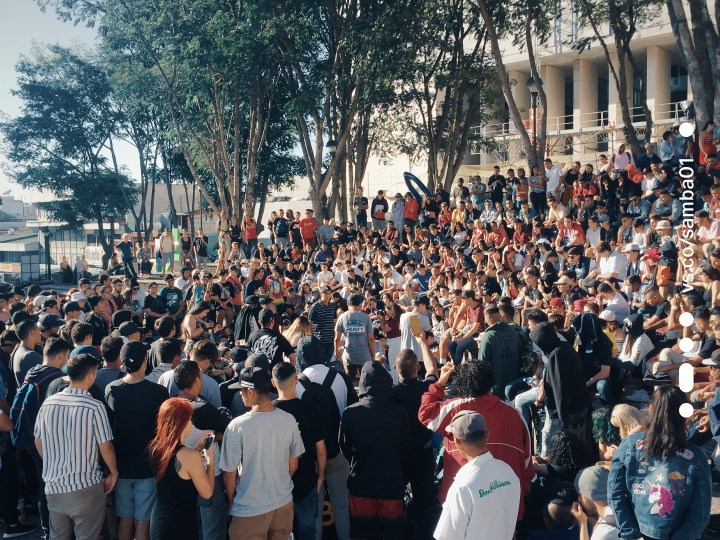 A rap battle group in San Jose, Costa Rica