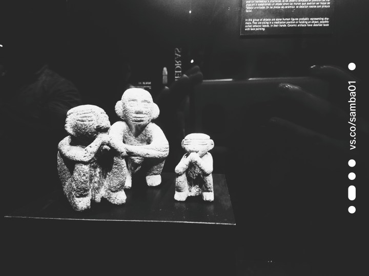 Small statues in the Jade Museum show shamans smoking out of pipes during spiritual ceremonies.