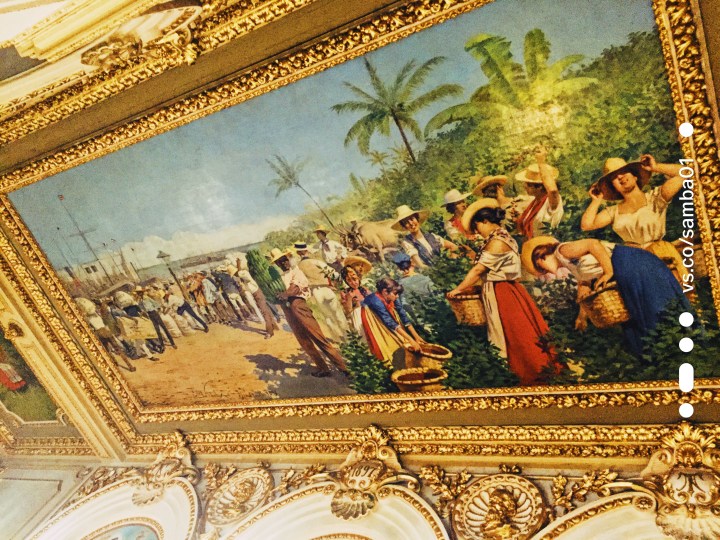 A painting in the national theater in San Jose, Costa Rica