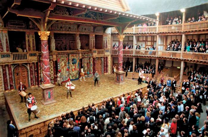 Ground section at Globe Theater