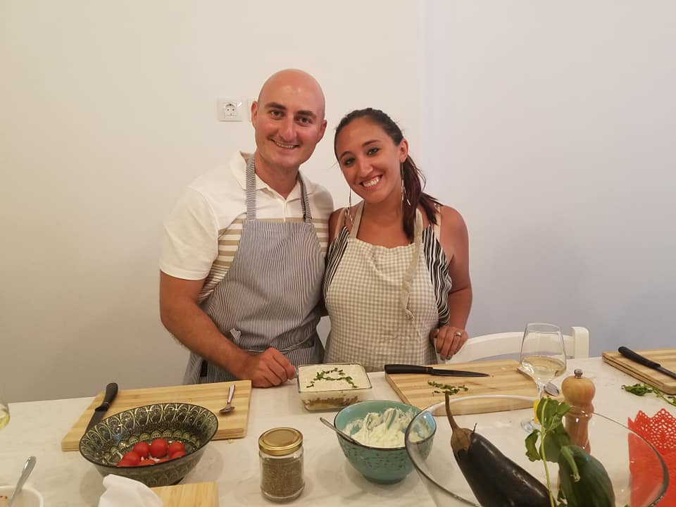 Cooking in Santorini