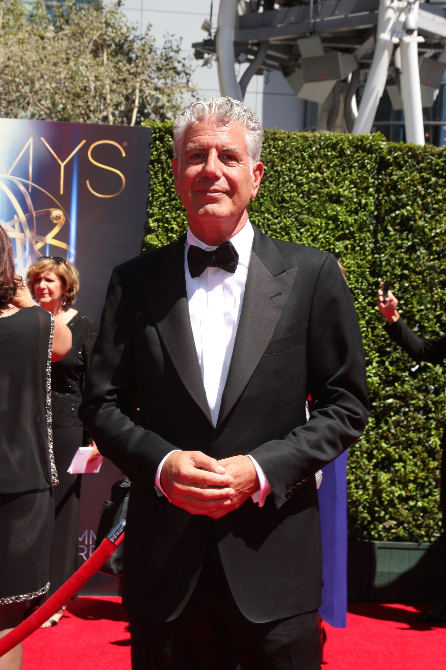 Anthony Bourdain at the red carpet to celebrate his great travel show
