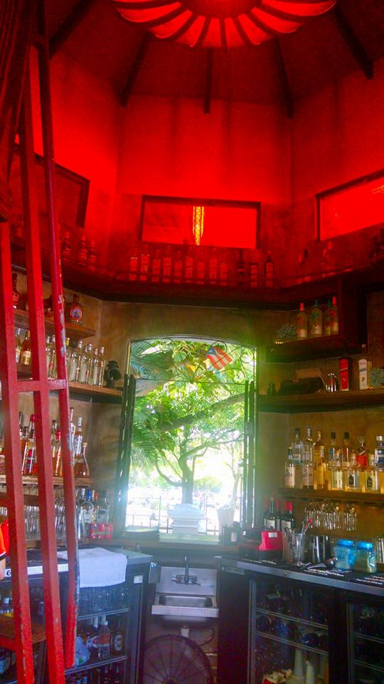 Inside the rum bar at La Princessa Gastropub