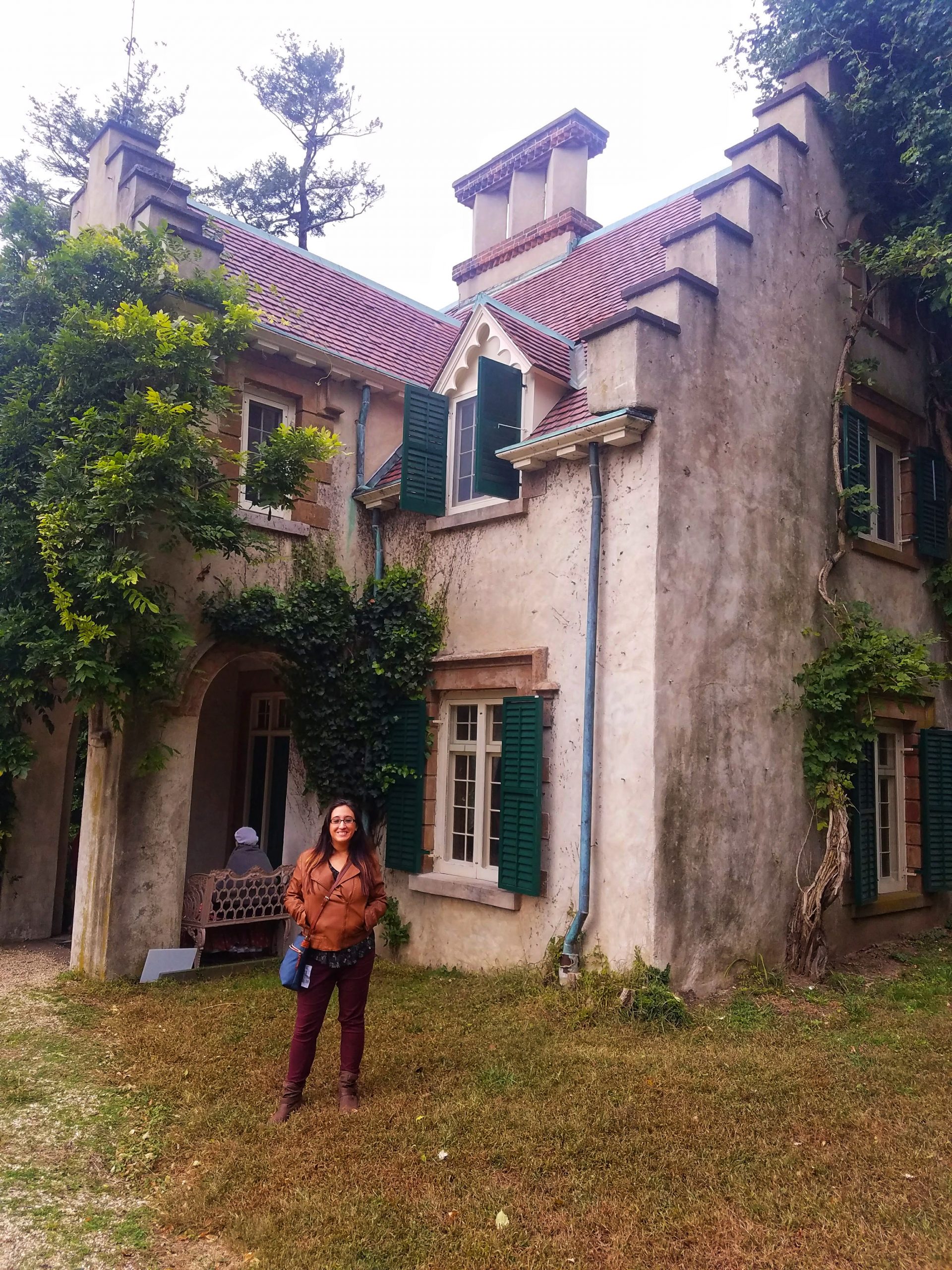 Outside Washington Irving's house