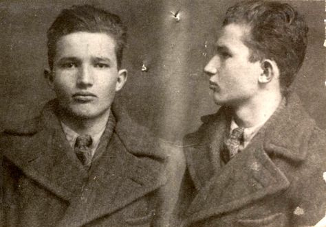 Mug shot of Nicolae Ceausescu