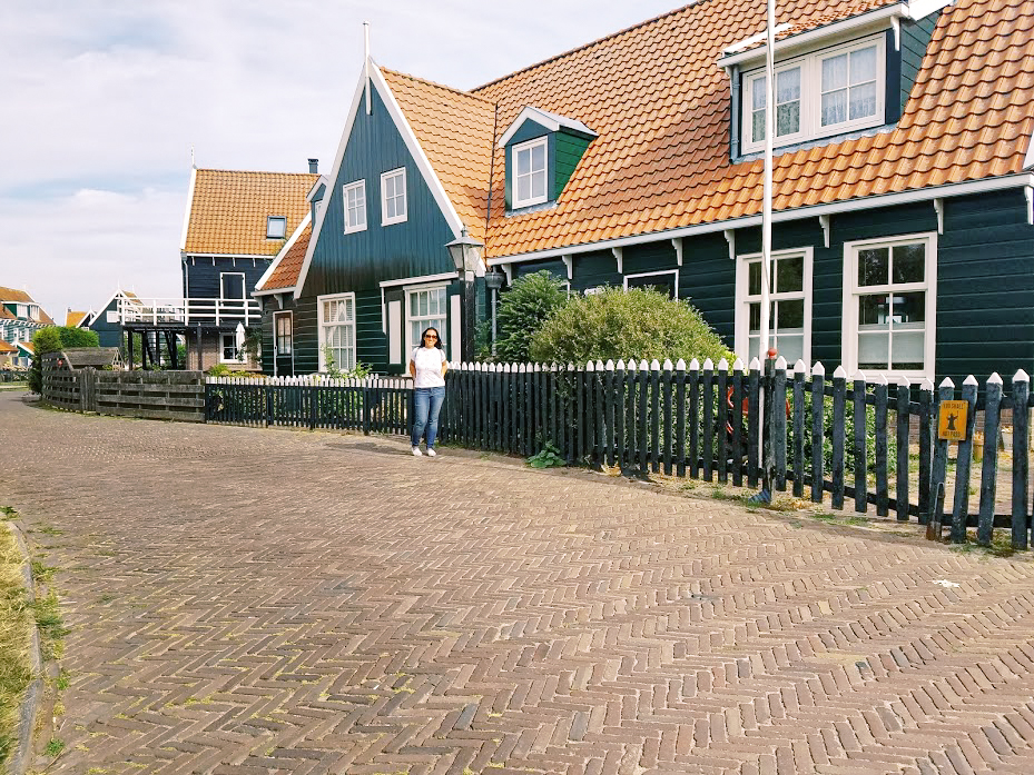 Walking by a house in The Netherlands