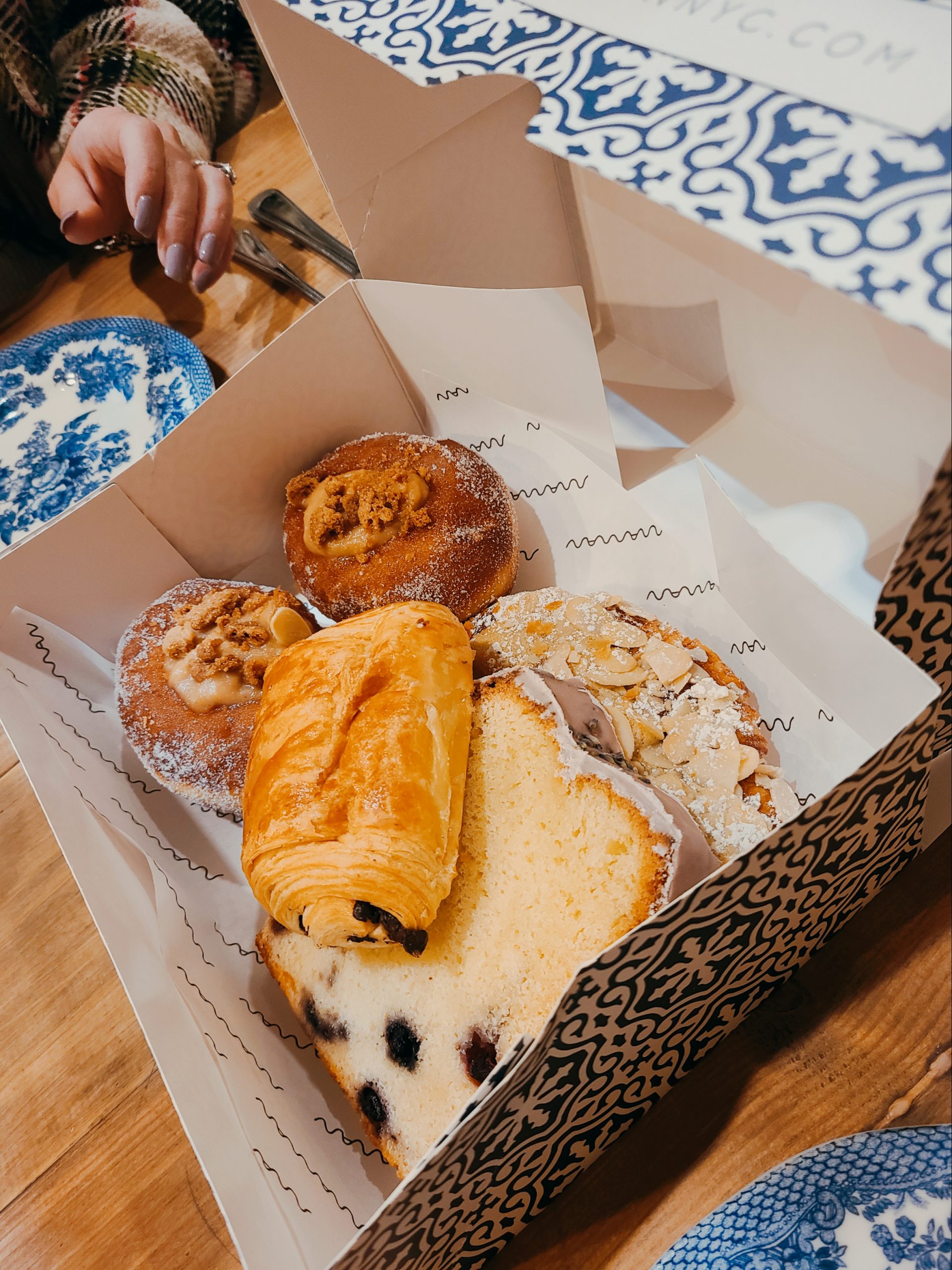 A box of pastries
