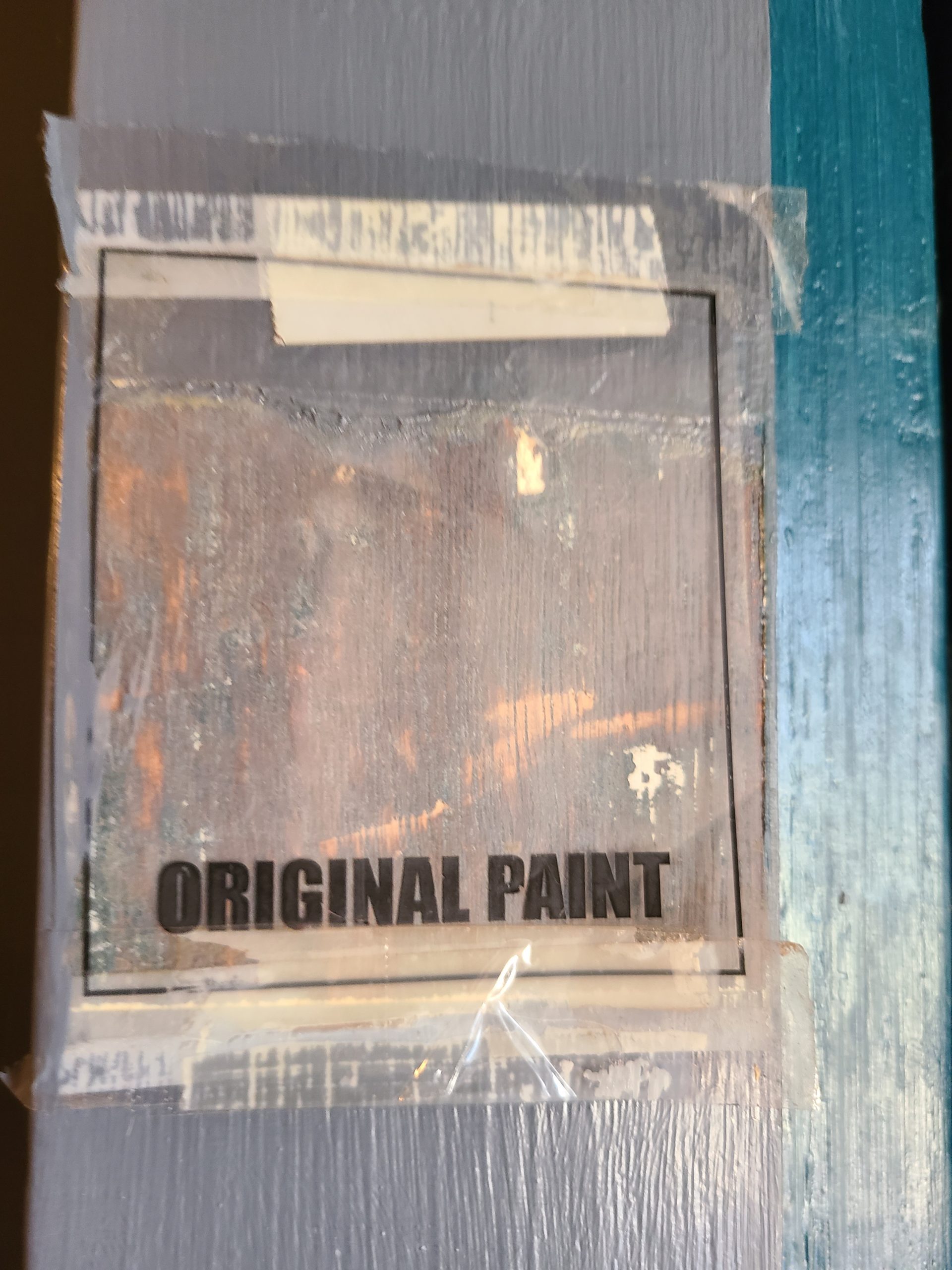 Original paint at the DeWint House.