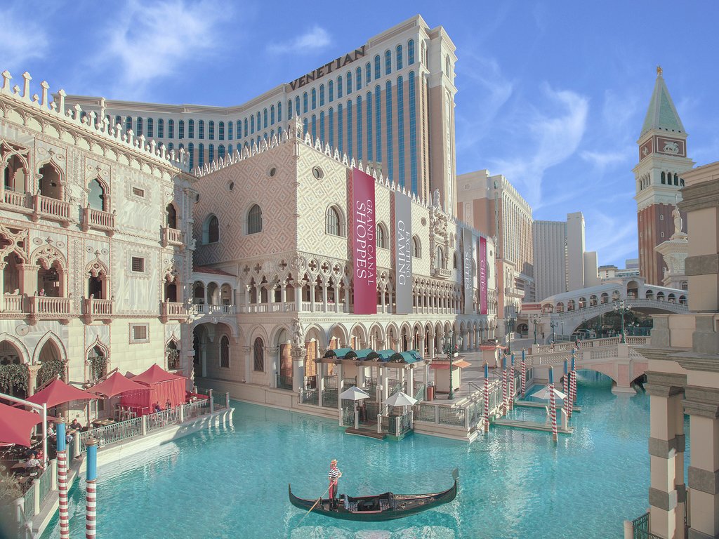 Many Las Vegas hotels are themed, like the Venetian.