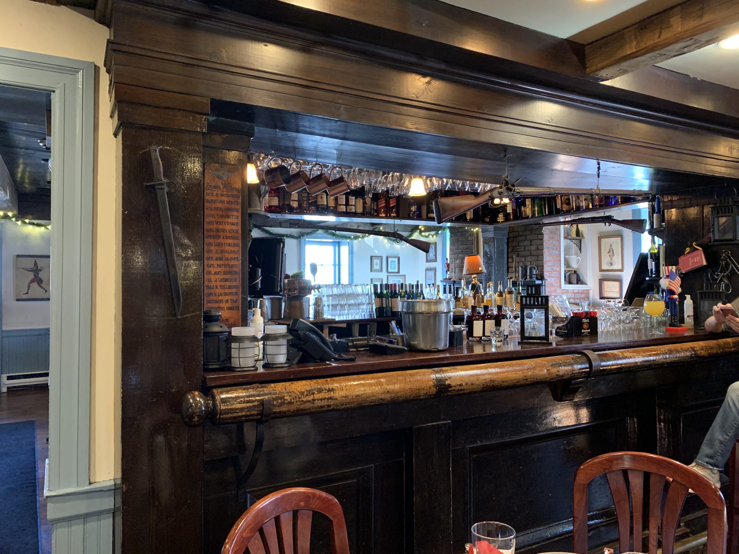 An original bar inside the Old 76 House