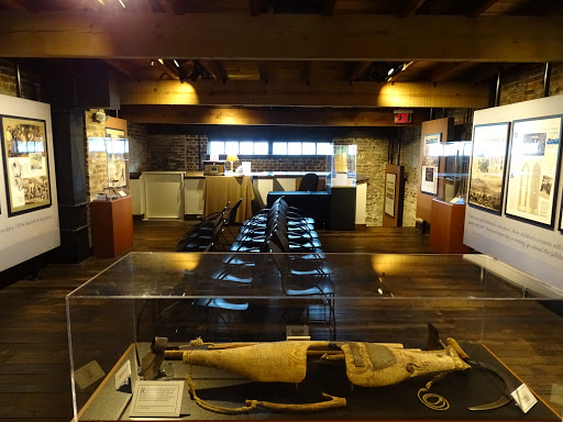 Exhibits in the Old Slave Mart Museum