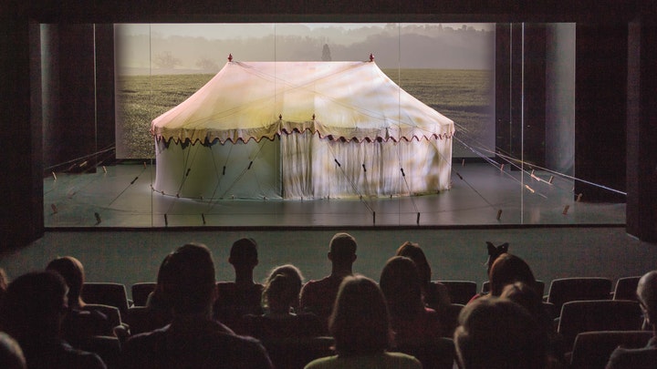 George Washington's war tent in the Museum of the American Revolution