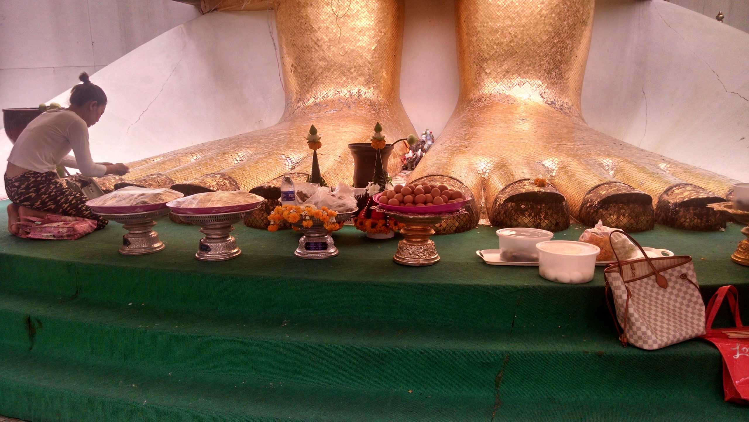 Offerings to Buddha in Bangkok