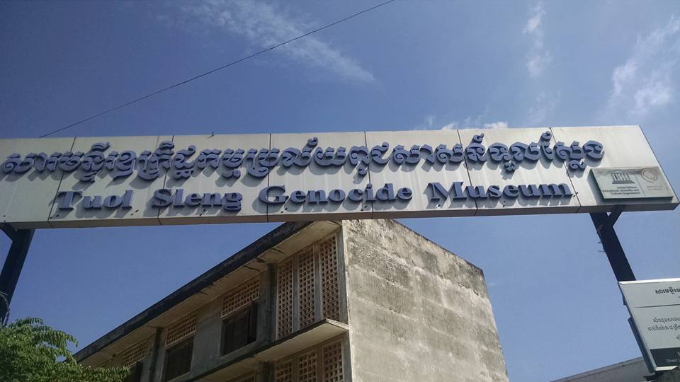 Historic Tuol Sleng Prison, now the Cambodian Genocide museum.